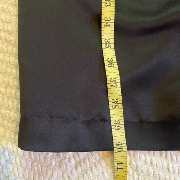 Jasmine Elegant Black Satin & Sequined Cap Sleeve Cocktail Formal Dress Size 6 - Picture 10 of 11